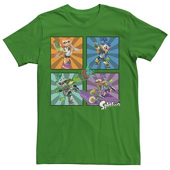 Men's Nintendo Splatoon Inkling Team Squares Tee