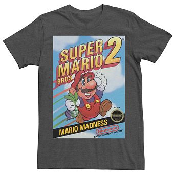 Men's Nintendo Super Mario Bros 2 Retro Box Art Short Sleeve Tee