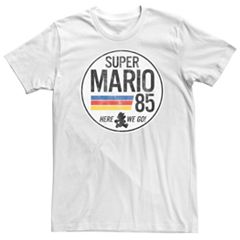 Nintendo Super Mario Men's Super Mario Character Boxed F Graphic Tee, Sizes  S-3XL