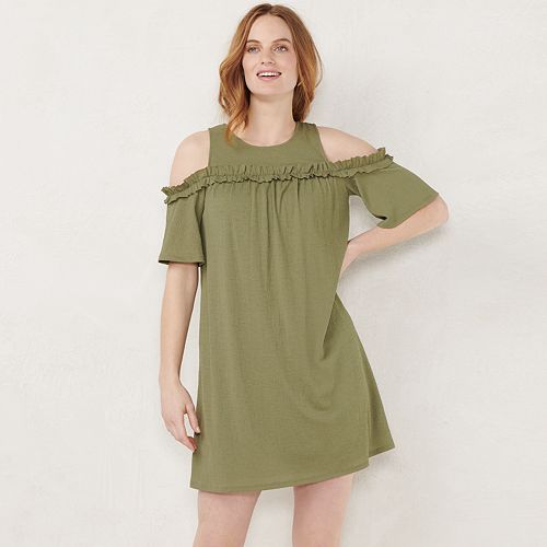 LC Lauren Conrad cold shoulder dress