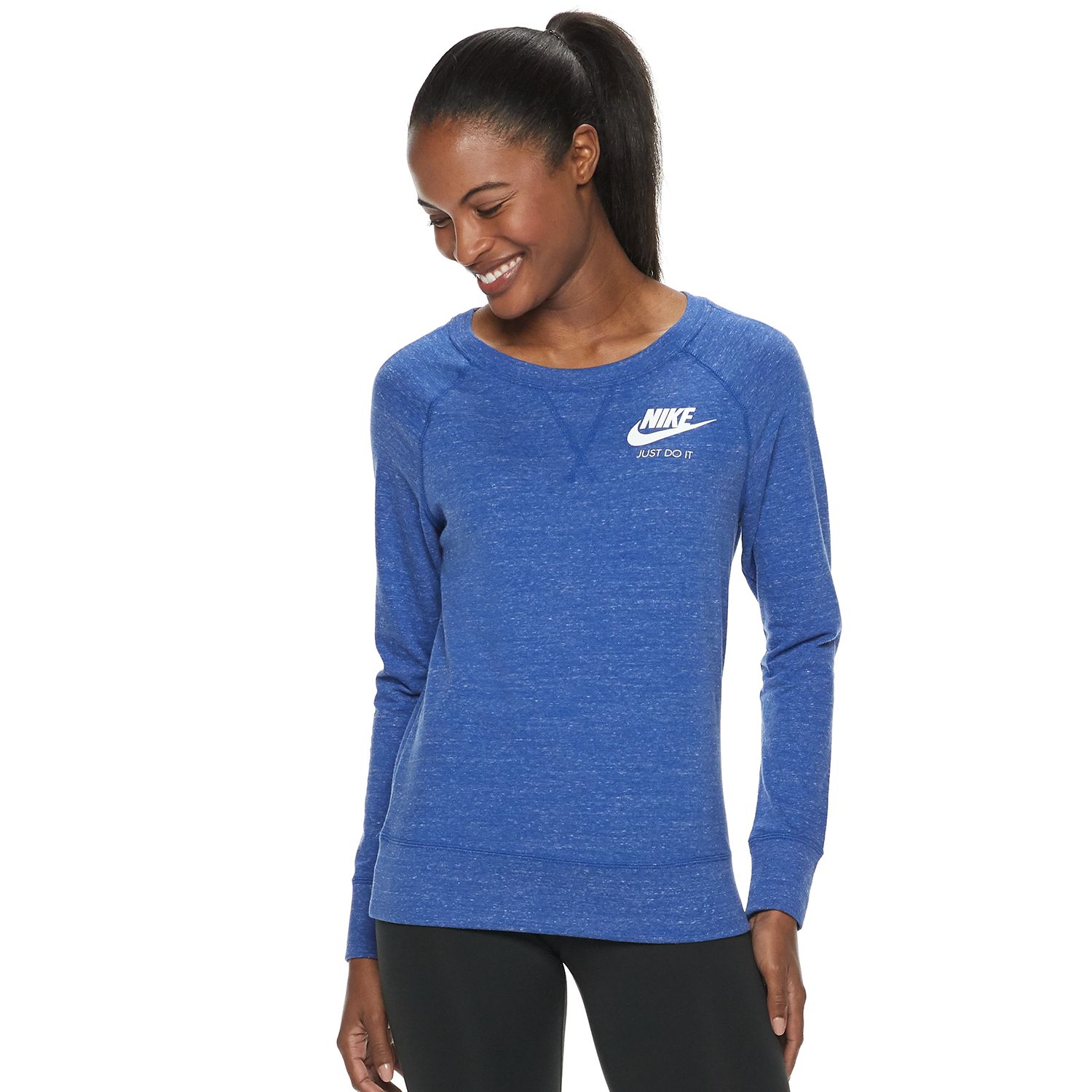 women's nike gym vintage crew top