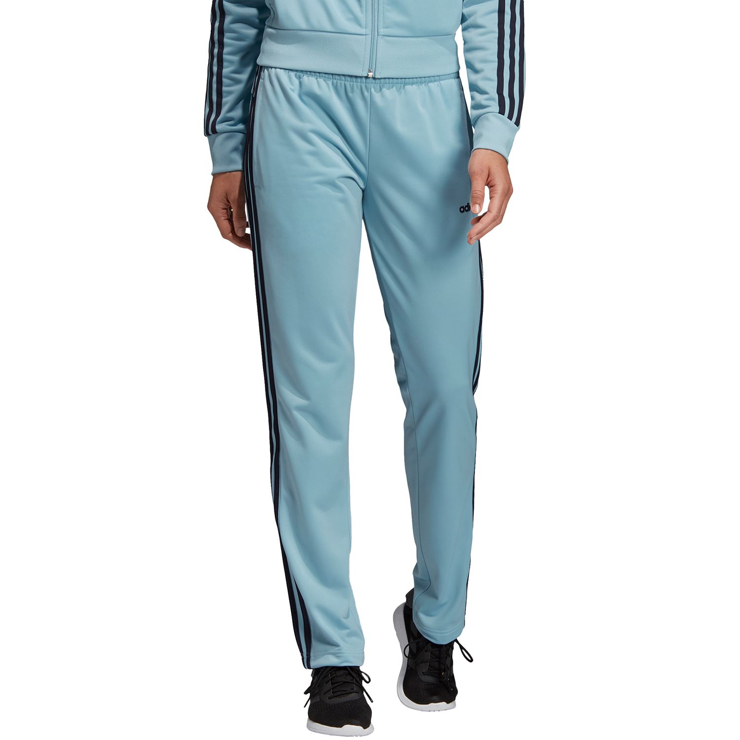 womens adidas 3 stripe track pants