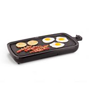 Deluxe Everyday Electric Griddle, 20” x 10.5”, 1500-Watt - Aqua