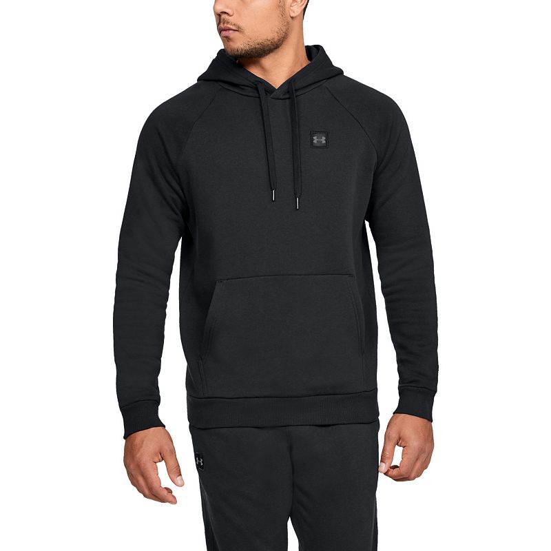 UPC 191480917411 product image for Men's Under Armour Rival Fleece Pull-Over Hoodie, Size: Large, Black | upcitemdb.com
