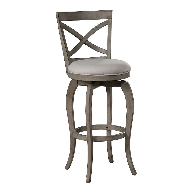 Hillsdale Furniture Ellendale Swivel Counter Stool, Grey