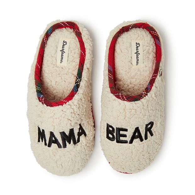 Dearfoam slippers mama on sale bear