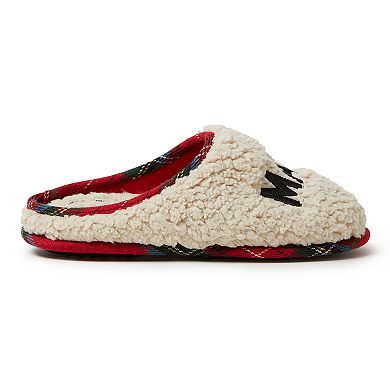 Women's Dearfoams Mama Bear Plaid Clog Slippers