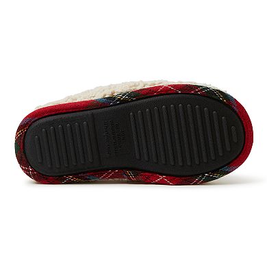 Women's Dearfoams Mama Bear Plaid Clog Slippers