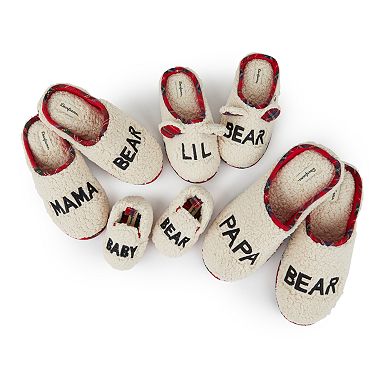Women's Dearfoams Mama Bear Plaid Clog Slippers