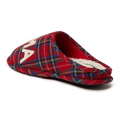 Women's Dearfoams Mama Bear Plaid Clog Slippers