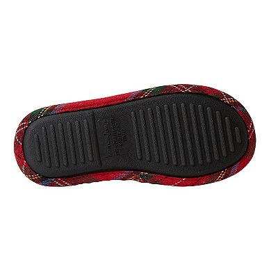 Women's Dearfoams Mama Bear Plaid Clog Slippers