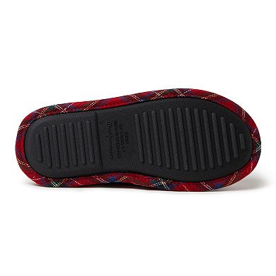 Women's Dearfoams Mama Bear Plaid Clog Slippers