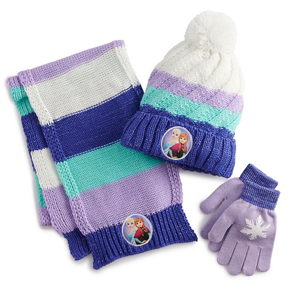 Girls Disney S Frozen Hat Gloves And Scarf Set - green winter scarf roblox