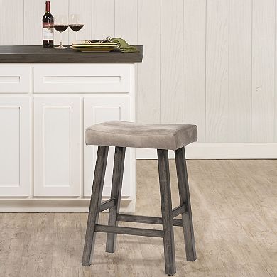 Hillsdale Furniture Saddle Backless Bar Stool