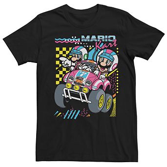 Young Men's Nintendo Mario Kart Retro Pop Art Tee