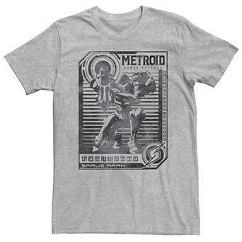 Men's Nintendo Metroid Samus Vintage Poster Tee