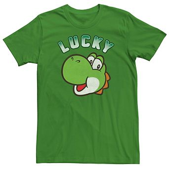 Men's Nintendo Super Mario Lucky Yoshi Short Sleeve Tee