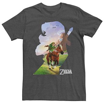 Men's Nintendo Legend Of Zelda Link Silhouette Short Sleeve Tee