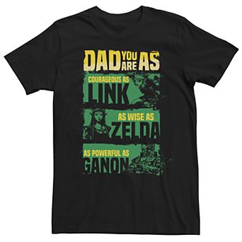 Men's Nintendo Legend Of Zelda Dad Attributes Short Sleeve Tee
