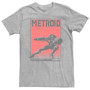 Men's Nintendo Metroid Samus Return Tonal Poster Tee