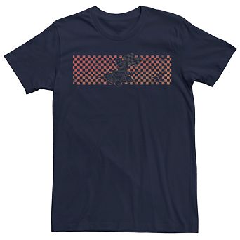 Mens Teen Guys Licensed Character Mens Nintendo Mario Kart Checkered Finish Line Tee