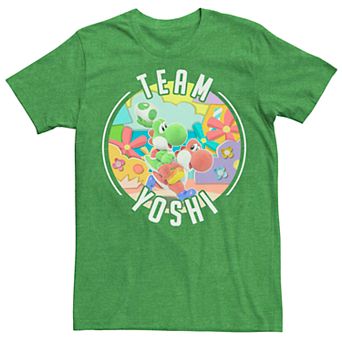 Men's Nintendo Yoshi's Crafted World Team Yoshi Short Sleeve Tee