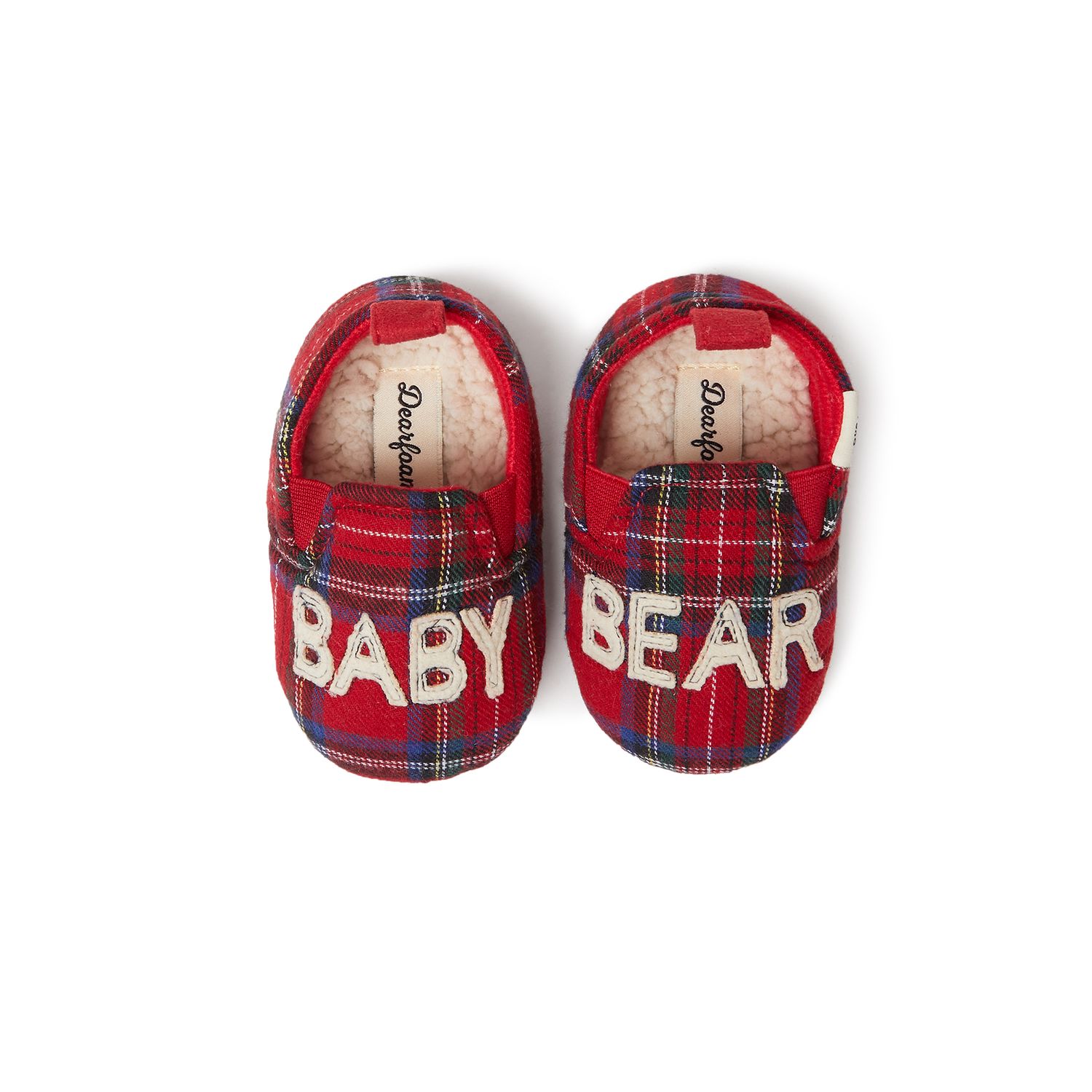 mama bear plaid slippers