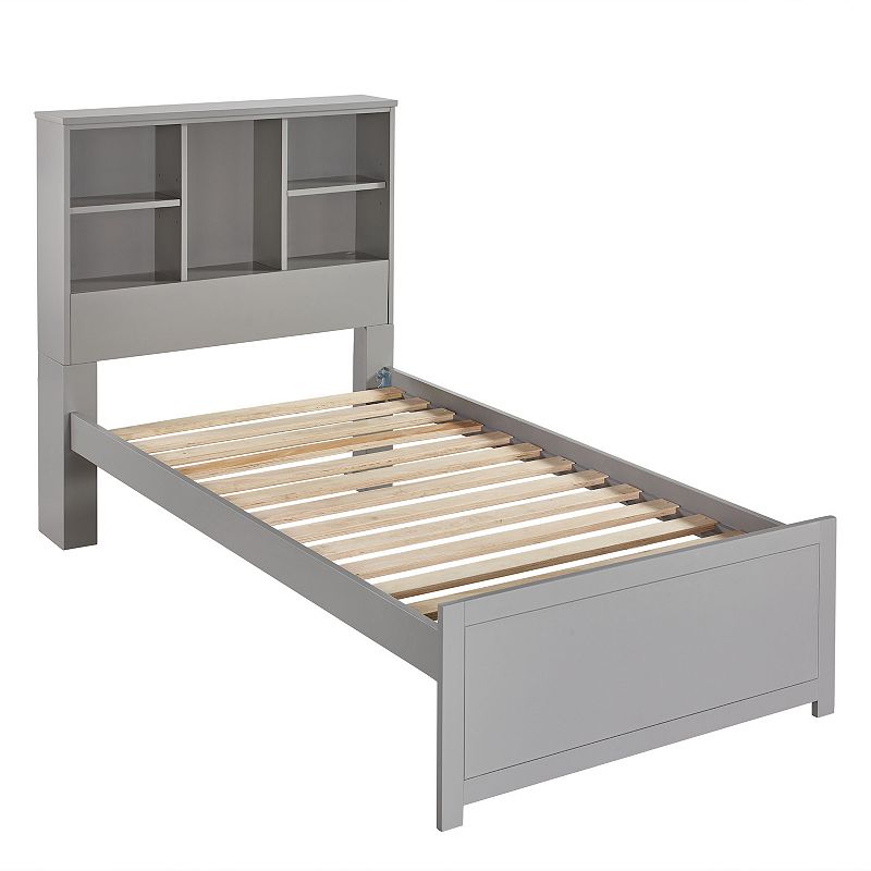 Hillsdale Kids and Teen Caspian Bookcase Twin Bed  Gray