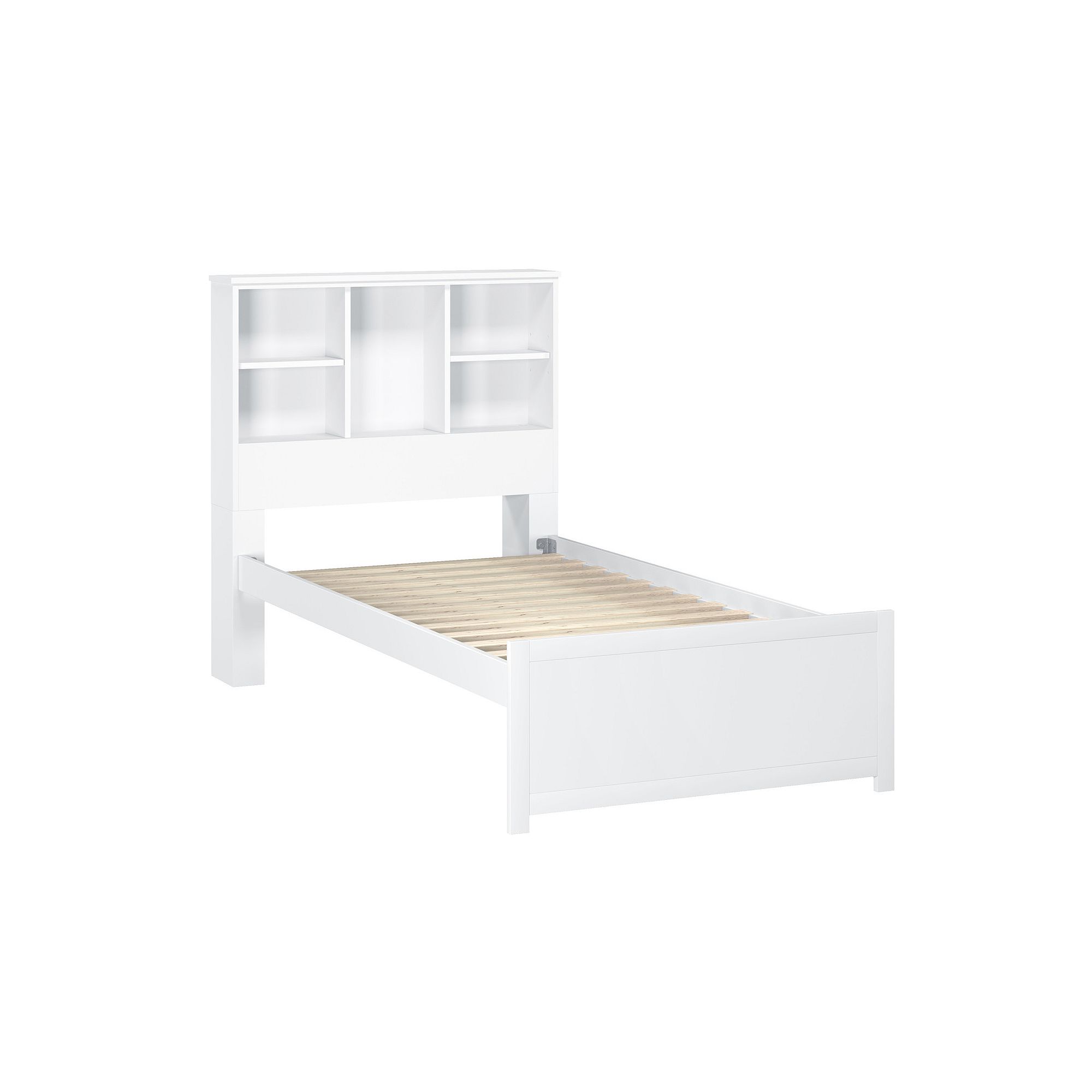 Hillsdale Furniture Caspian Twin Bookcase Bed, White