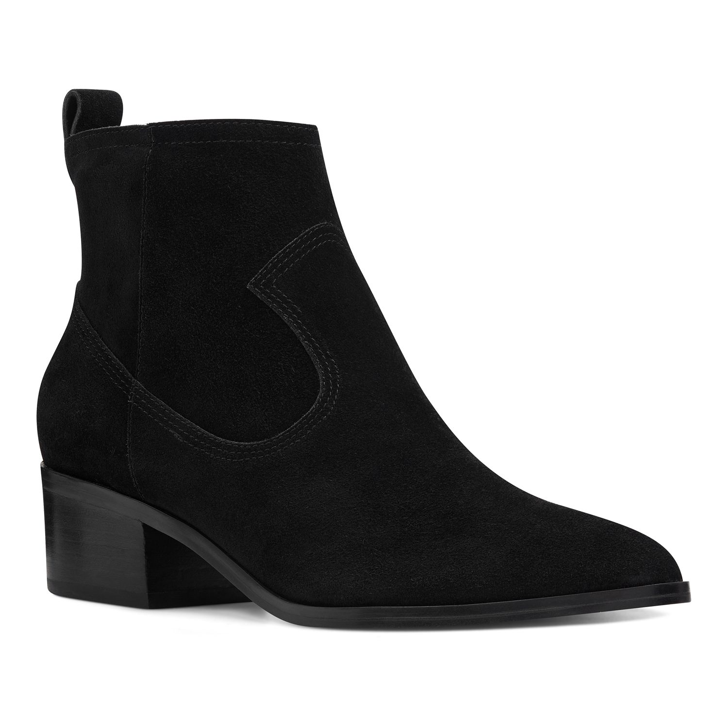 nine west black suede ankle boots