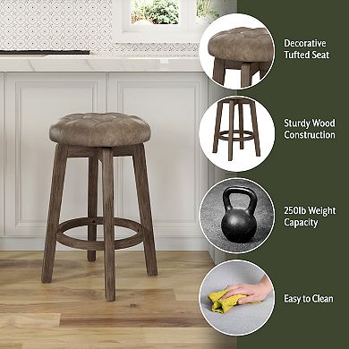 Hillsdale Furniture Odette Backless Swivel Counter Height Stool