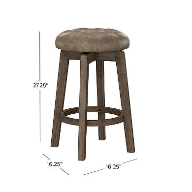 Hillsdale Furniture Odette Backless Swivel Counter Height Stool