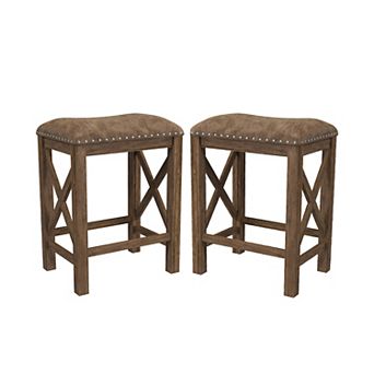 Hillsdale Furniture Willow Bend Non-Swivel Counter Stool (Set of 2)