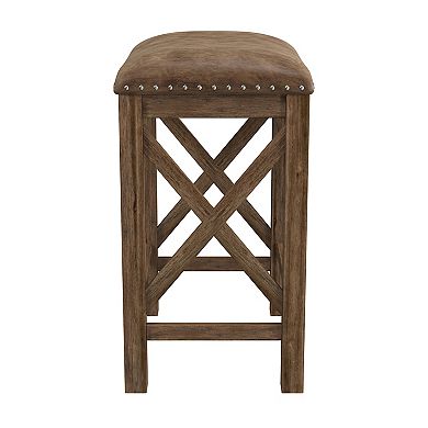 Hillsdale Furniture Willow Bend Non-Swivel Counter Stool (Set of 2)