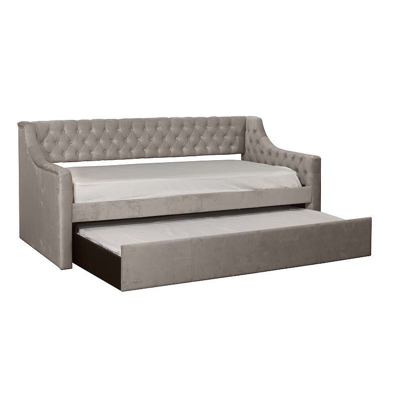 Hillsdale Furniture Jaylen Daybed with Trundle Unit, Grey
