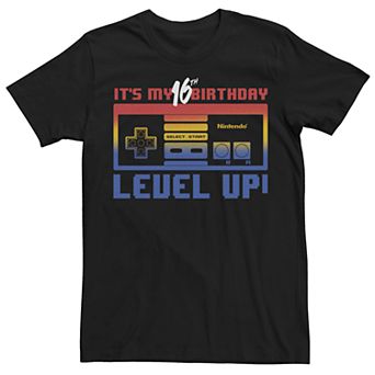 Men's Nintendo My 16th Birthday Level Up Tee