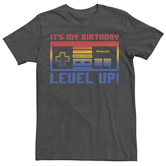 Men's Nintendo NES Controller Birthday Level Up Tee