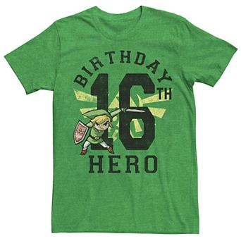 Men's Nintendo Legend Of Zelda Link 16th Birthday Tee