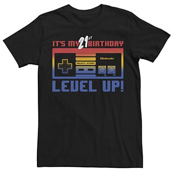 Men's Nintendo 21st Birthday Level Up Tee