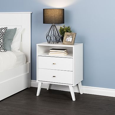 Prepac Milo 2-Drawer Tall Nightstand