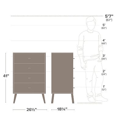 Prepac Milo 4-Drawer Chest