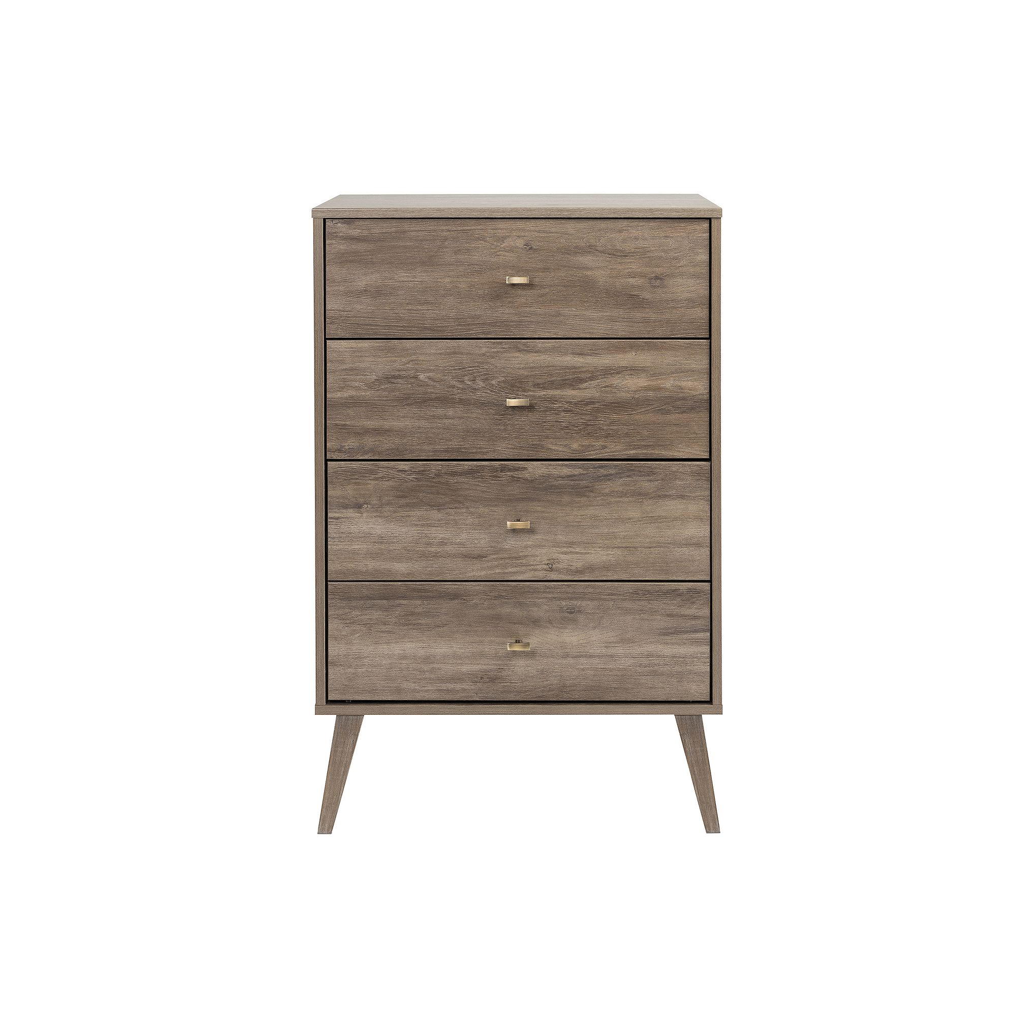 Prepac Milo 4-Drawer Chest, Drifted Gray
