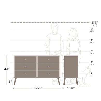 Prepac Milo 6-Drawer Dresser