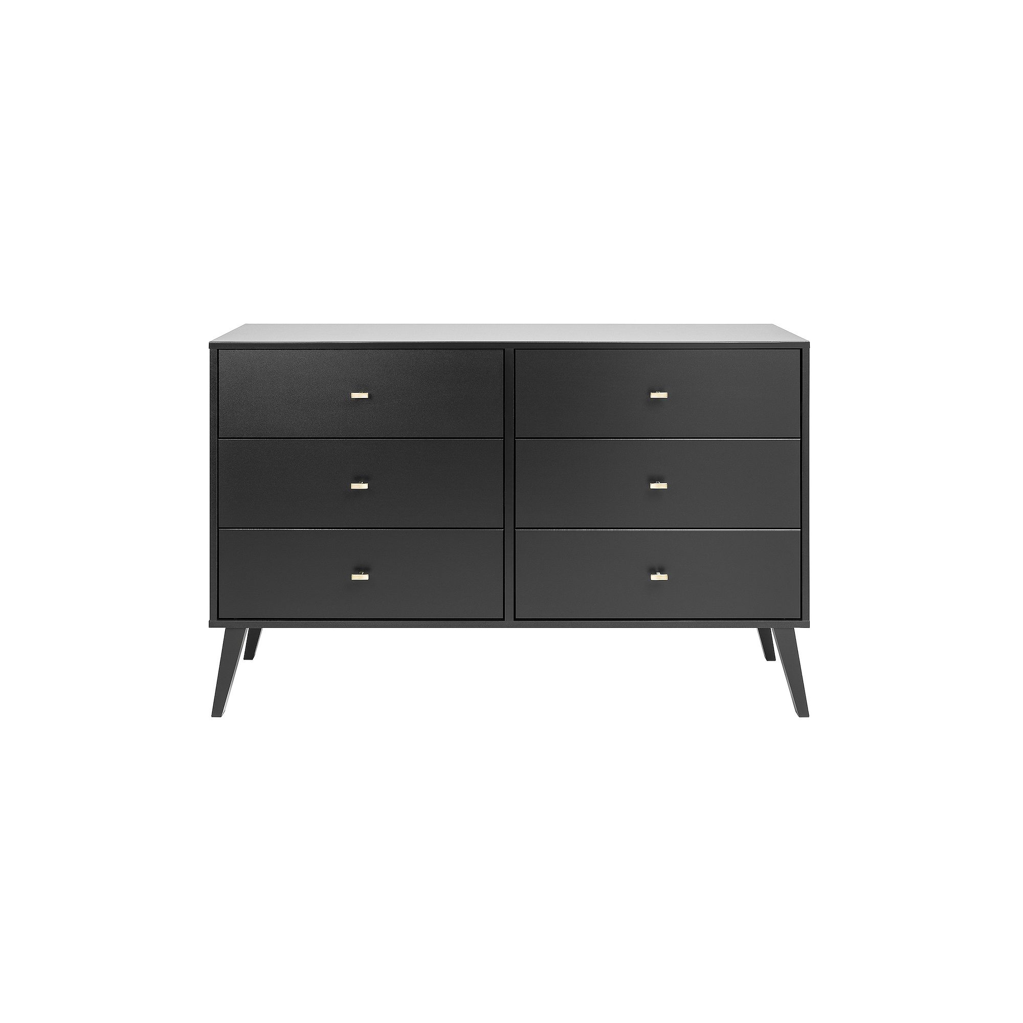 Prepac Milo 6-Drawer Dresser, Black