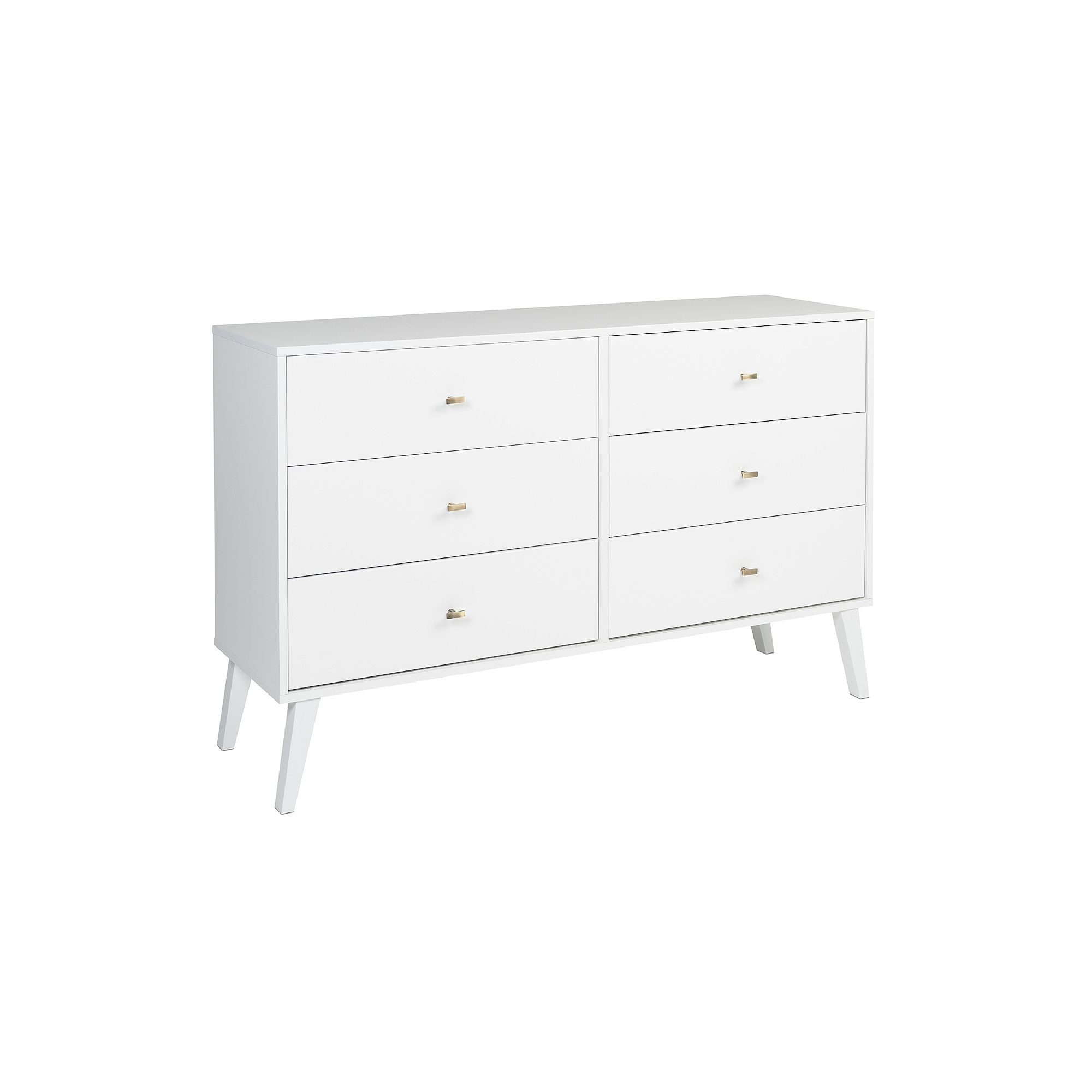 Prepac Milo 6-Drawer Dresser, White