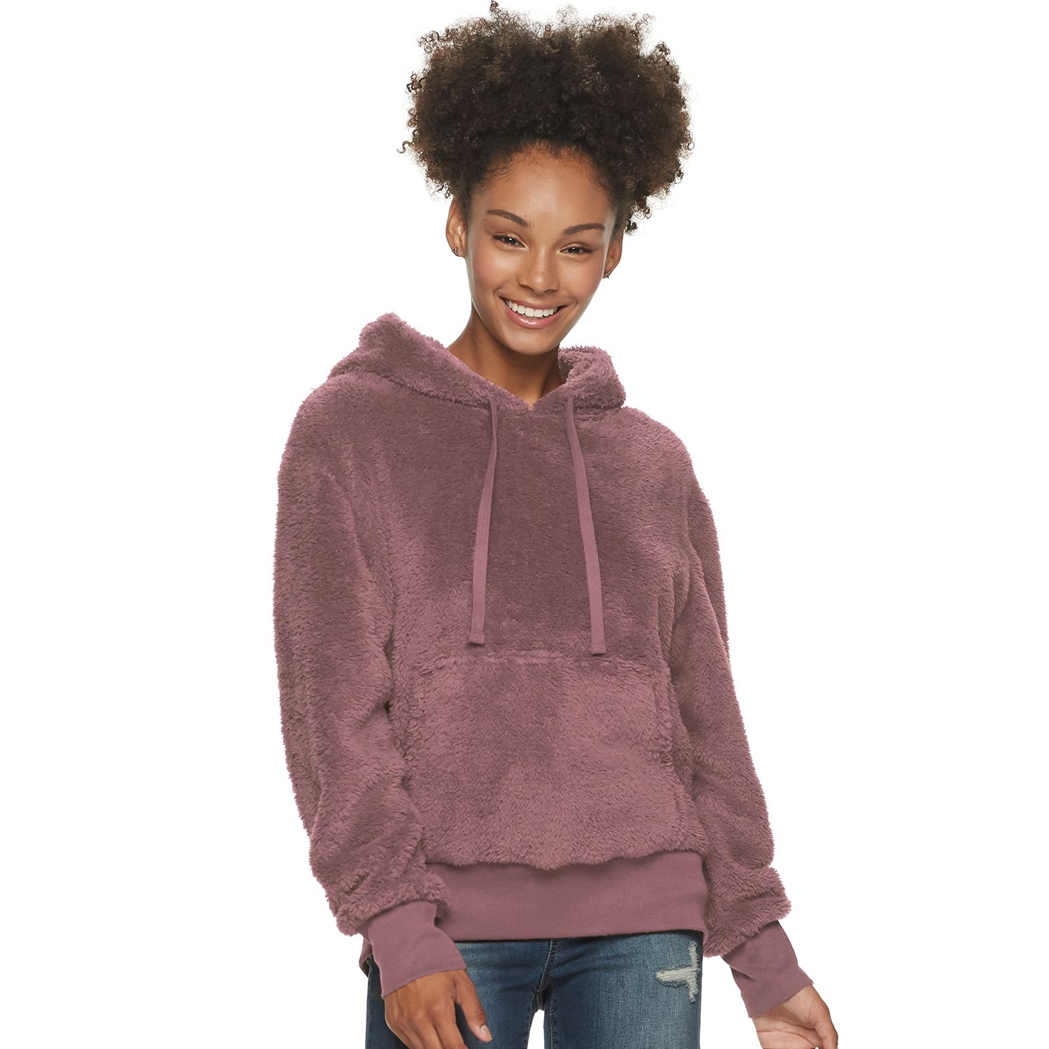 juniors sherpa hoodie