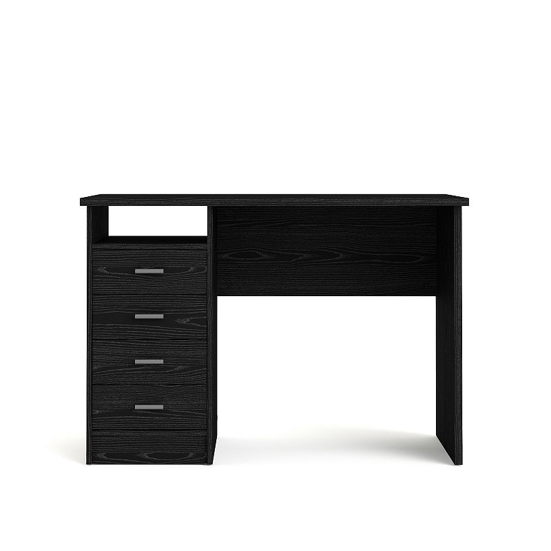 Tvilum 4-Drawer Desk, Black