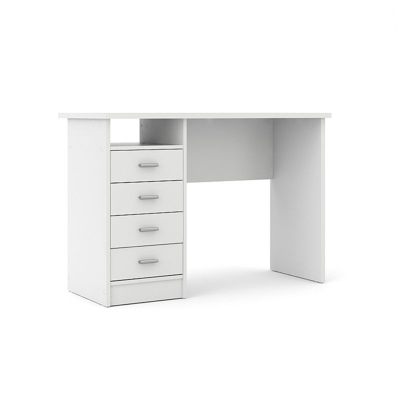Tvilum 4-Drawer Desk, White