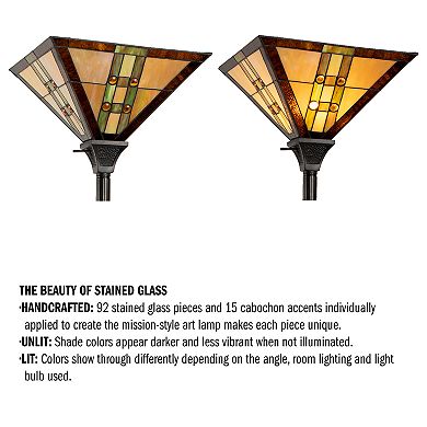 Lavish Home Tiffany Style Floor Lamp
