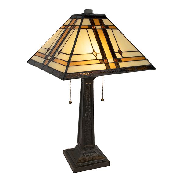 Mission Style Table Lamp - Brown